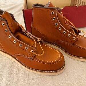 NIB Red Wing 875 Classic Moc Boots 8.5 8.5D Oro Leather - Redwing Heritage USA